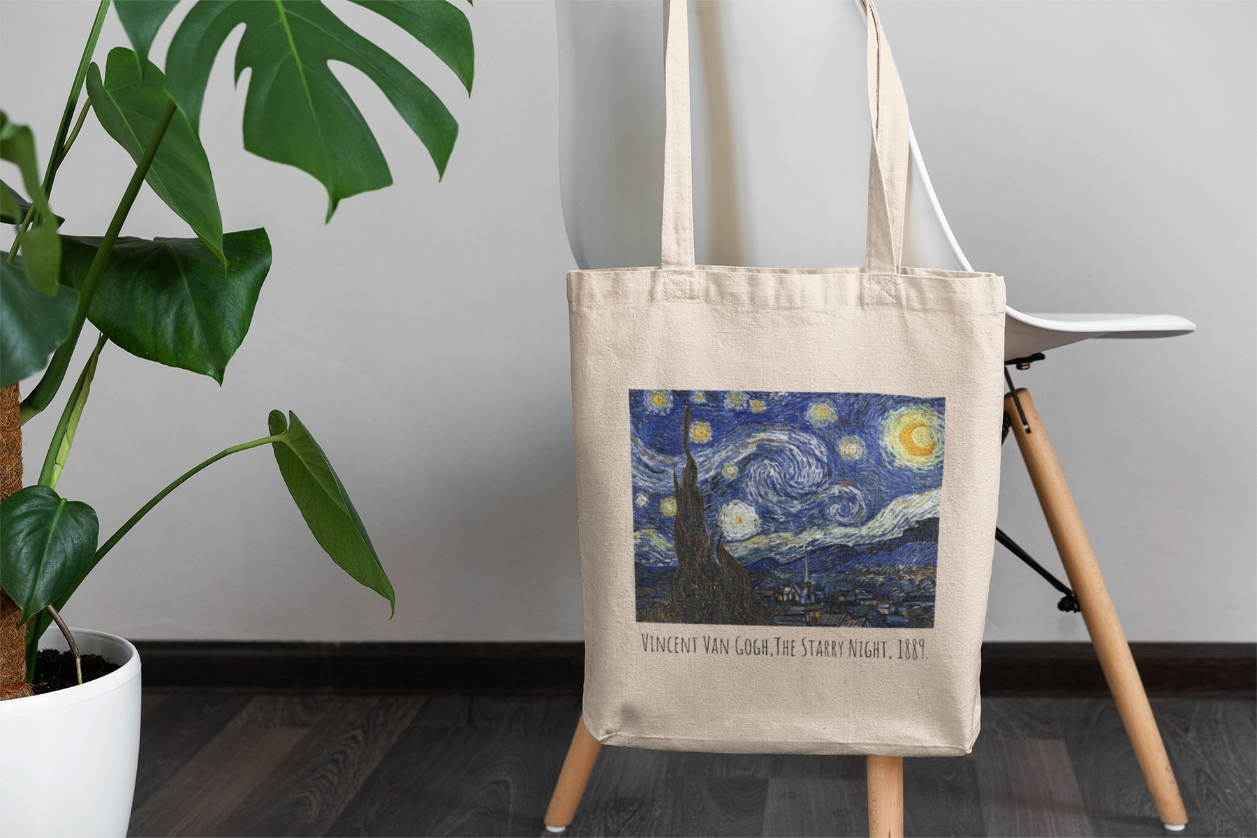 🌌✨ “The Starry Night” DTF Transfer in Black FT515