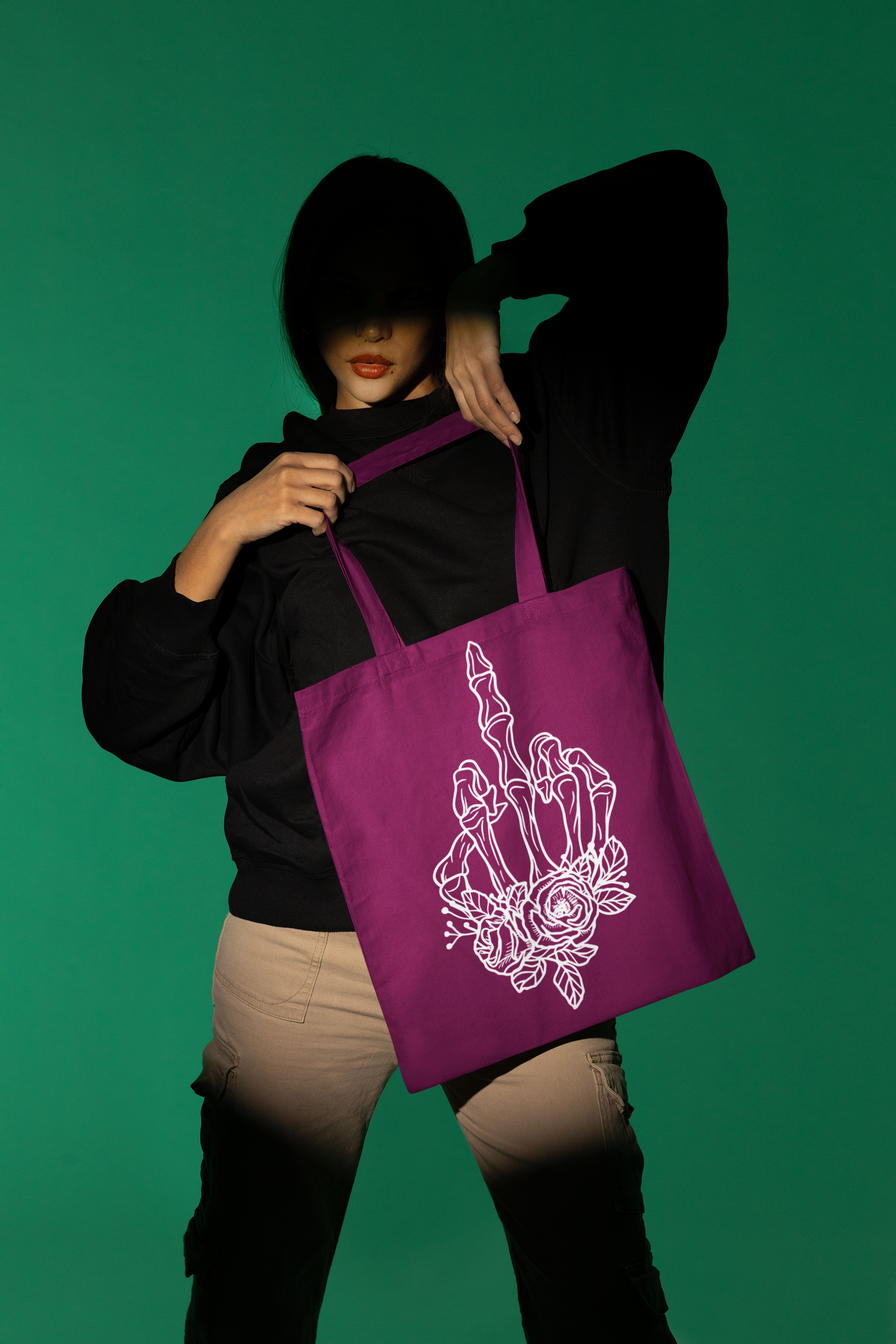 🖕 Silent Truth – Floral Rebellion | Bold Line DTF Transfer FT771