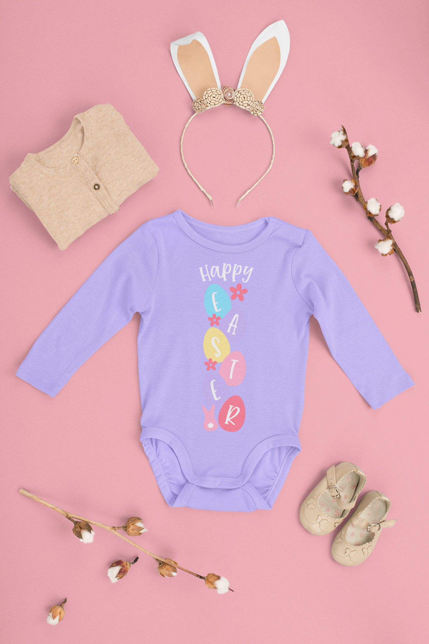 🌸 Happy Easter Cute Design DTF Transfer FT354