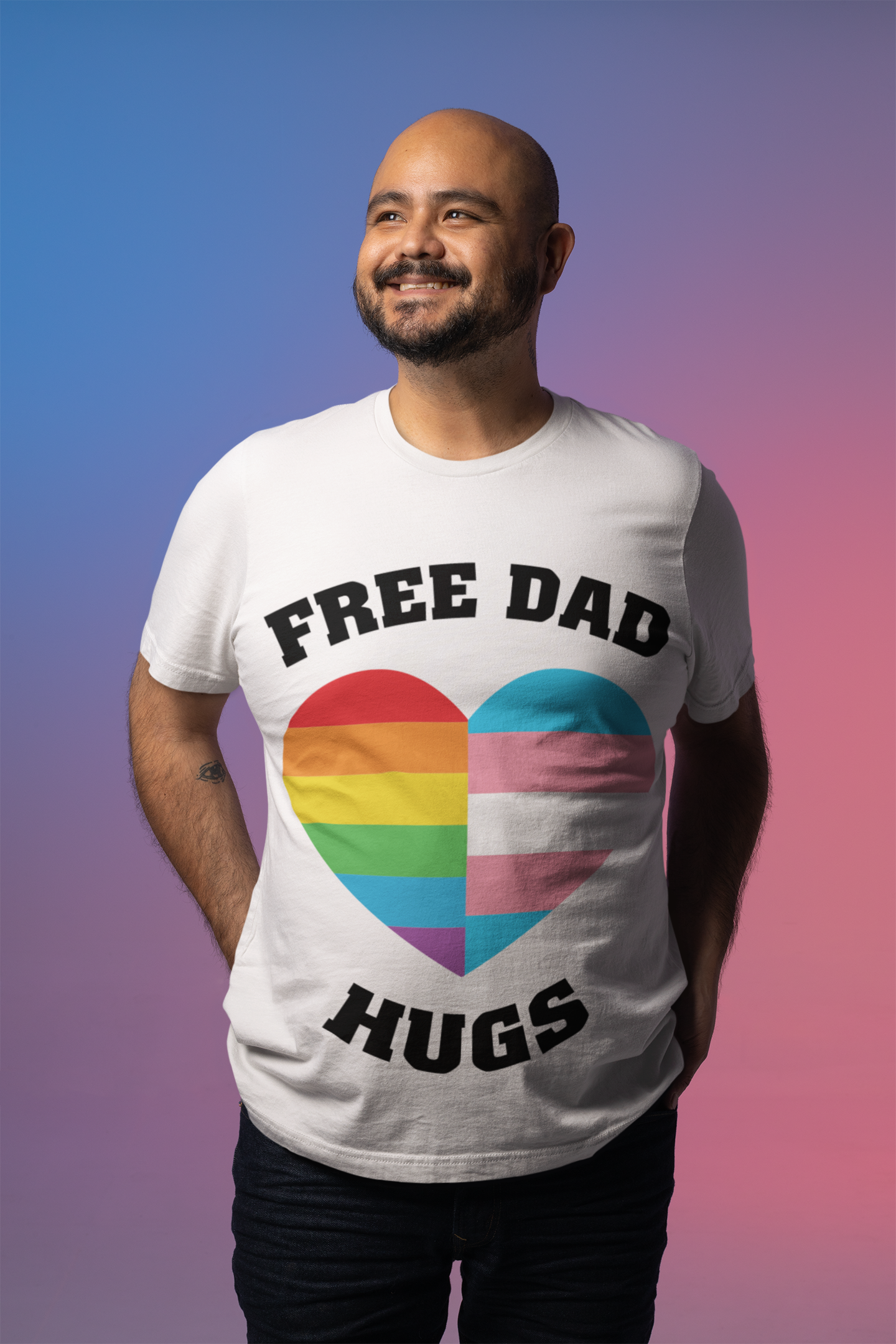 🌈 Unity Heart | Pride & Trans Flag DTF Transfer FT714