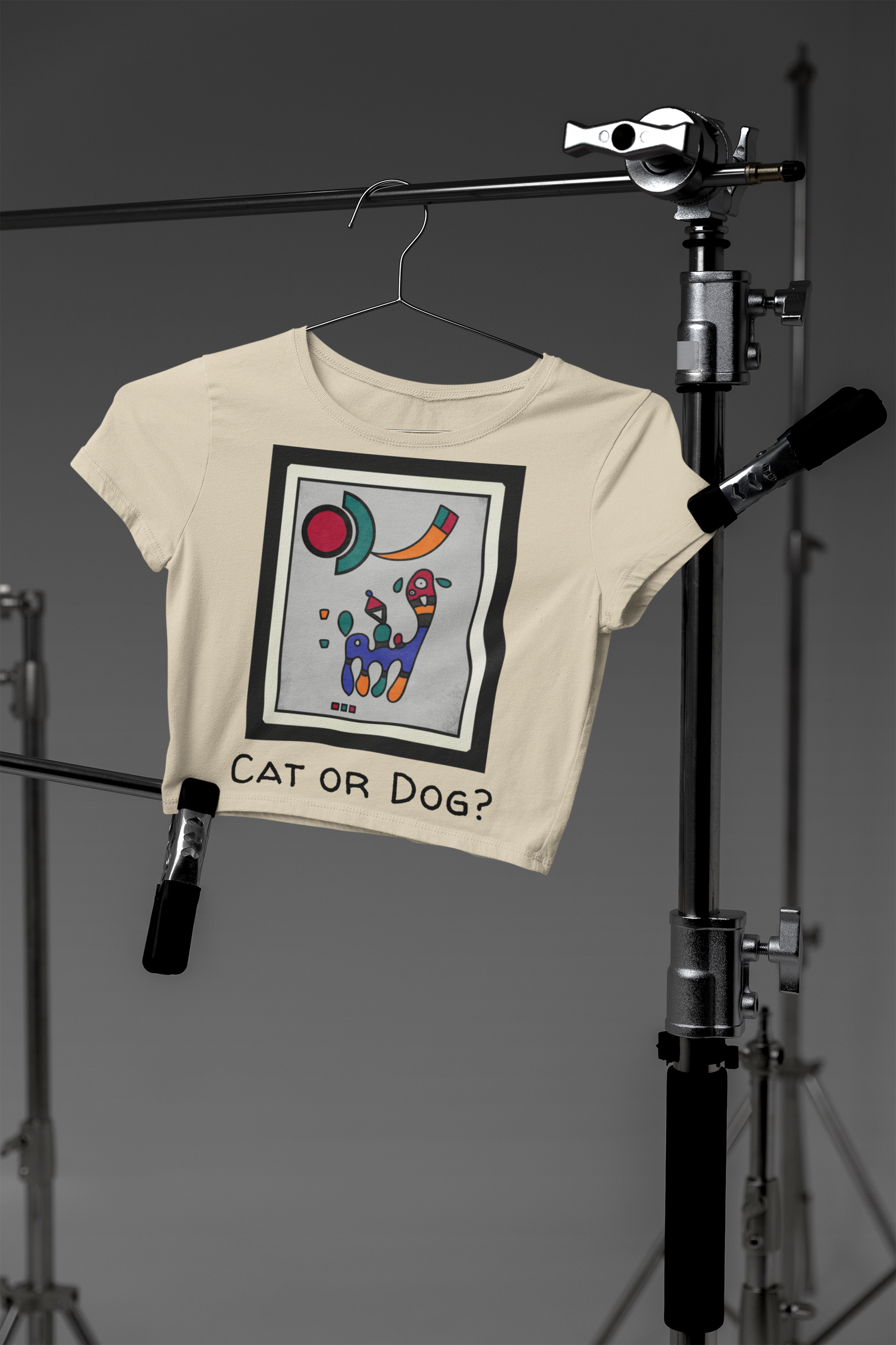 🎨 Abstract “Cat or Dog?” Design DTF Transfer FT424