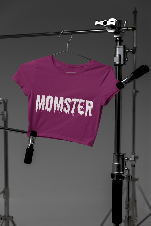 💀🎃 MOMSTER – The Spooky Season Mom Design White Font DTF Transfer FT598