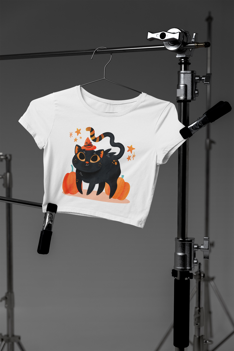 🎃 Cute Witchy Black Cat DTF Transfer FT576
