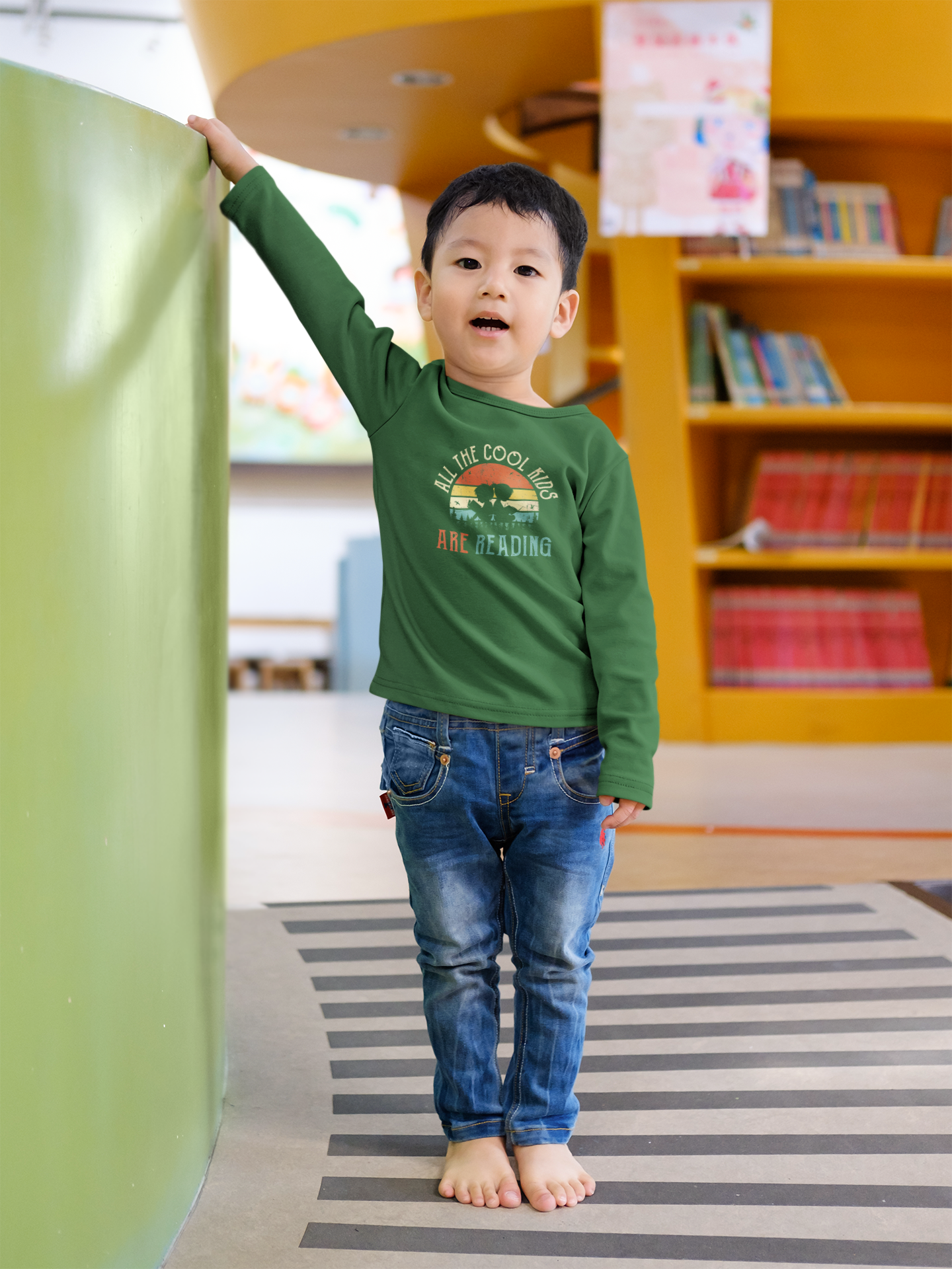 📚🌅 All the Cool Kids Are Reading | Vintage Reading DTF Transfer FT752