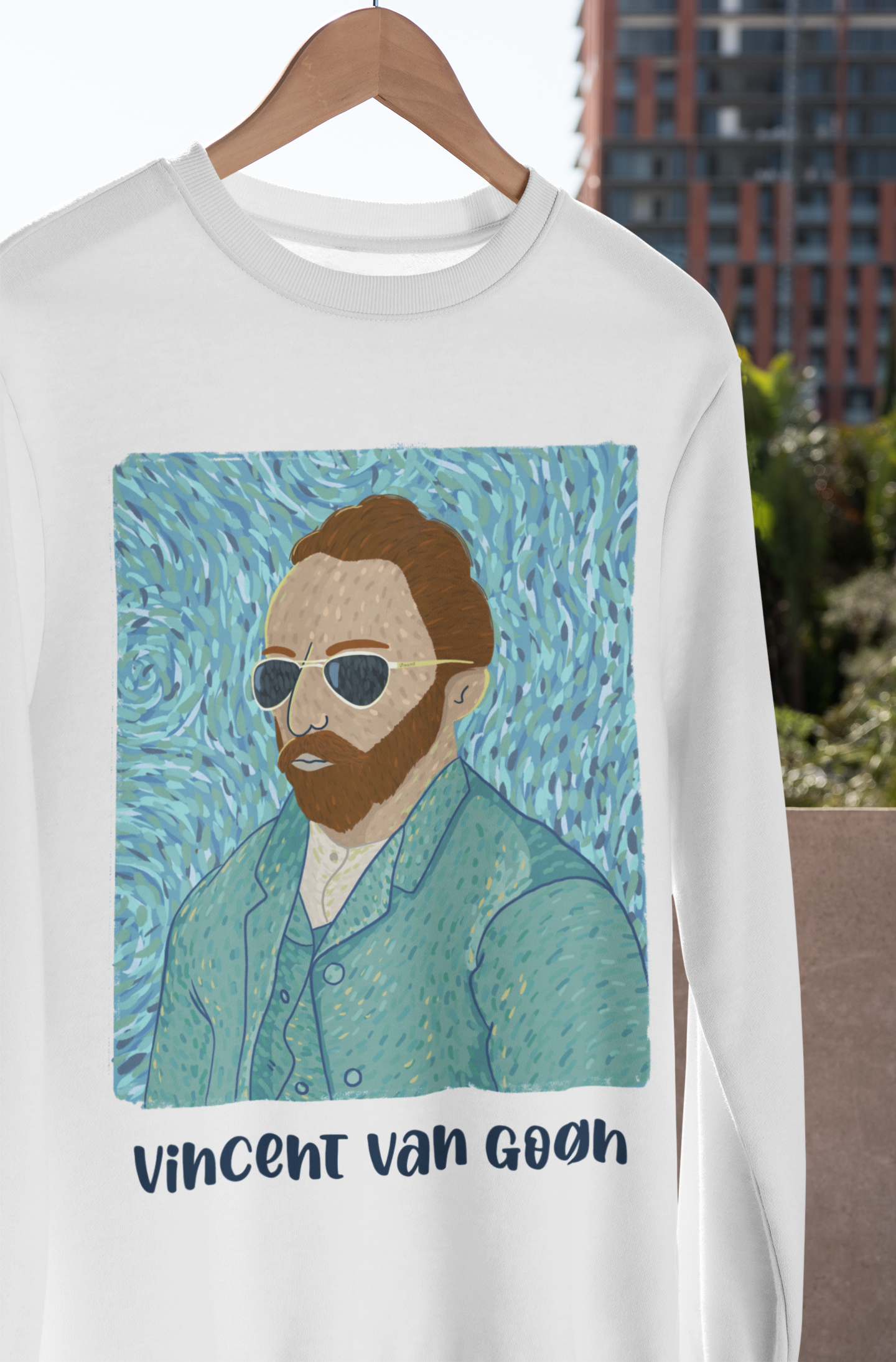 🎨 Vincent van Gogh – Modern Portrait | Art Tribute DTF Transfer FT694