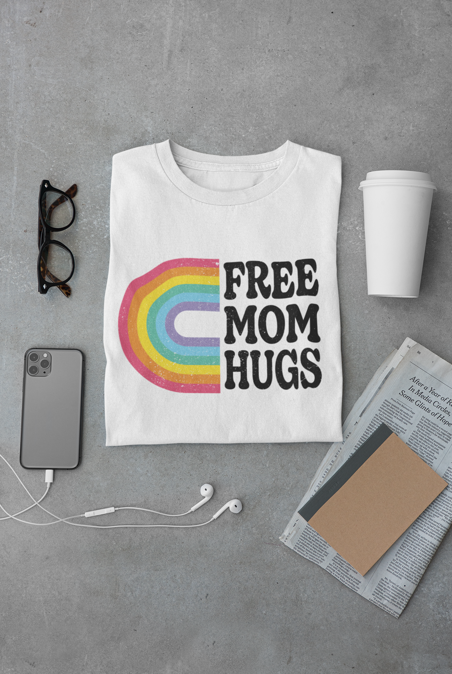 🌈 Free Mom Hugs Design DTF Transfer FT335