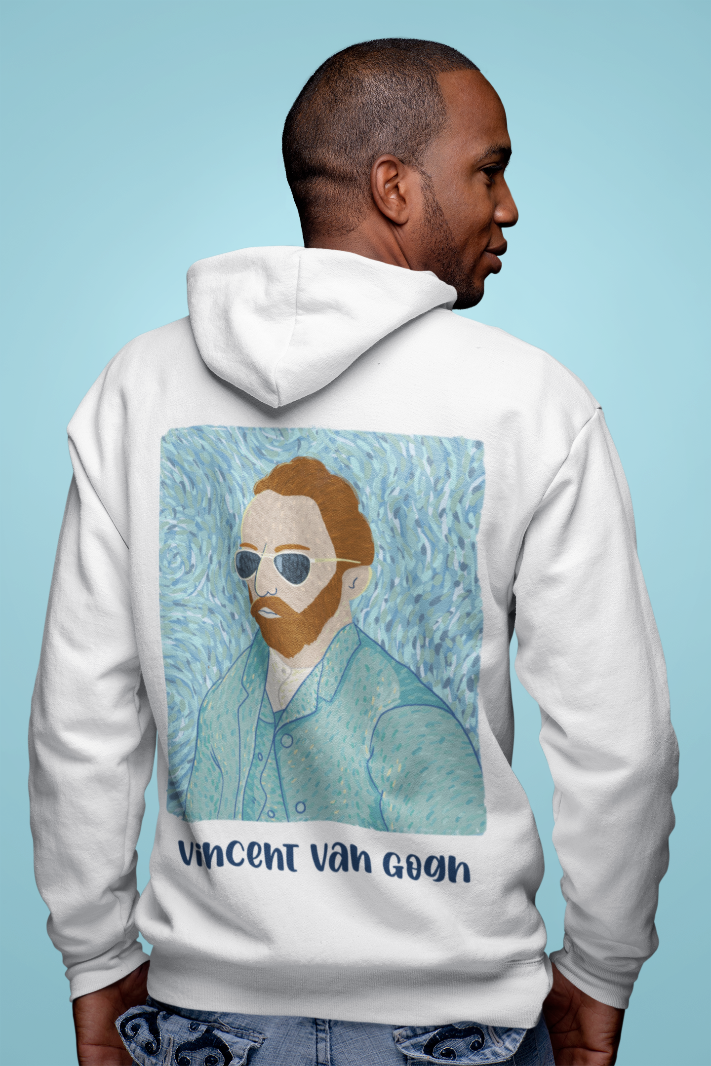 🎨 Vincent van Gogh – Modern Portrait | Art Tribute DTF Transfer FT694