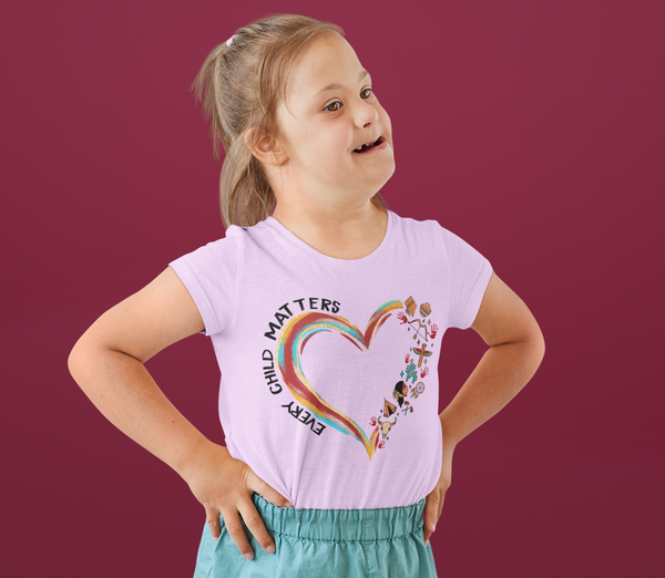 🧡🕊️ Every Child Matters – Indigenous Heart & Symbols | DTF Transfer FT963