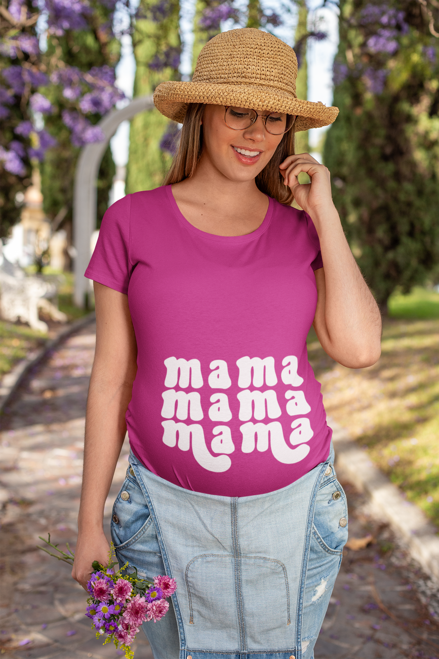 🔠 Mama Pattern – Bold Typography DTF Transfer FT877