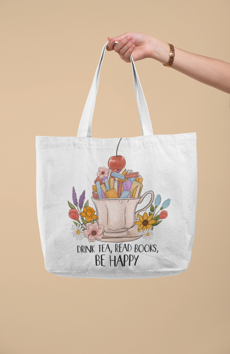 📖 Drink Tea. Read Books. Be Happy. FT129