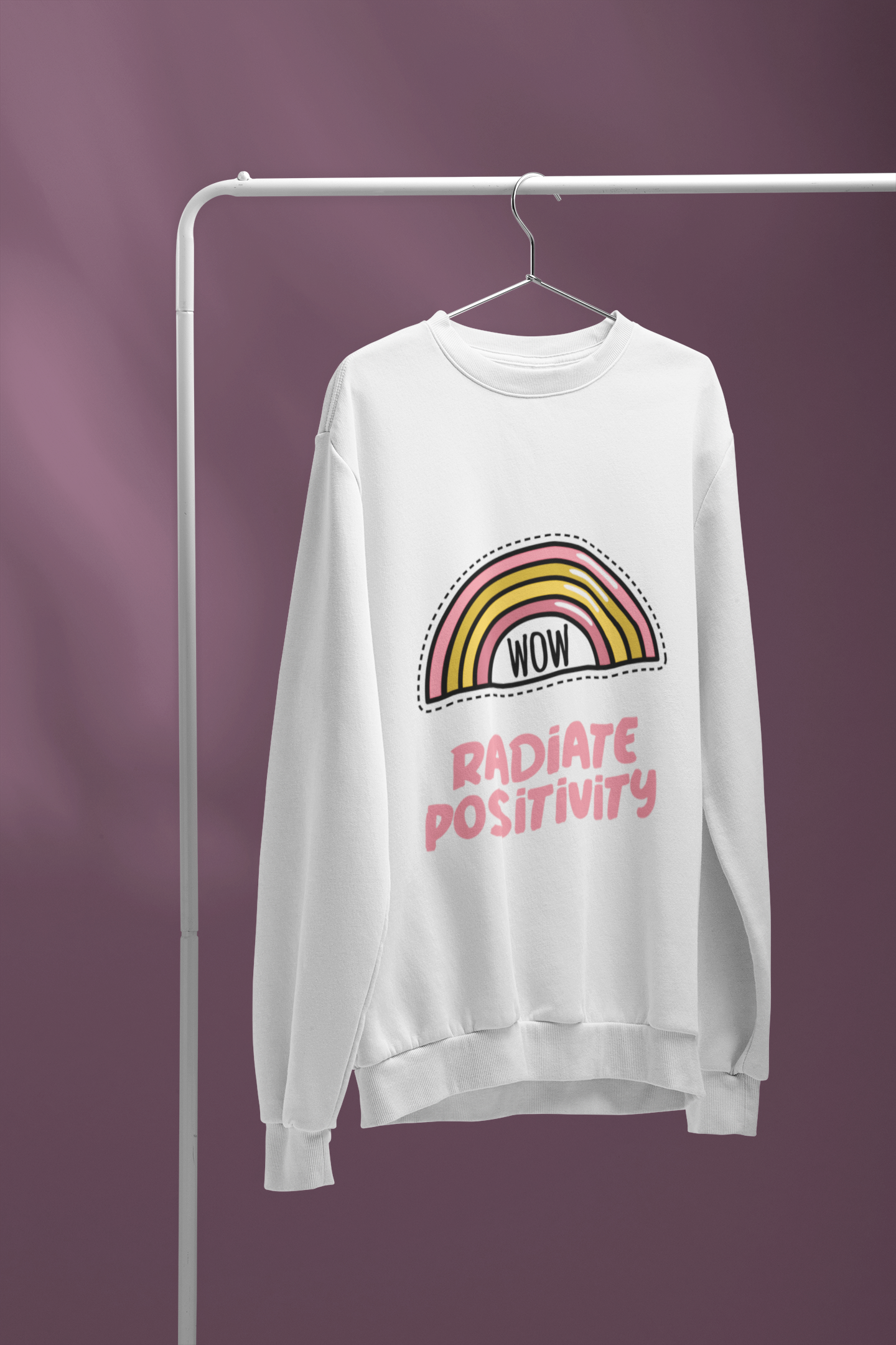 🌈✨ Radiate Positivity | Pastel Rainbow DTF Transfer FT851