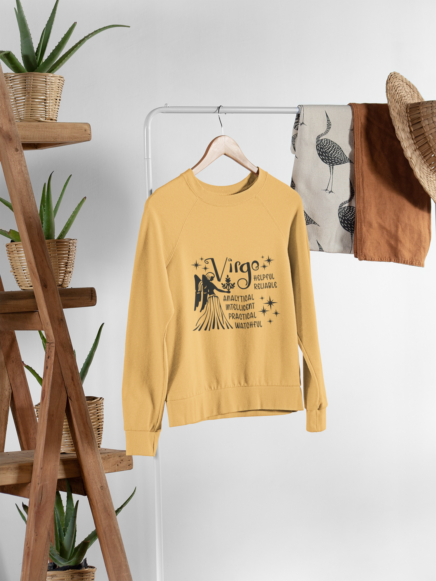 ♍🌿 Virgo Zodiac – Quiet Intelligence DTF Transfer FT893