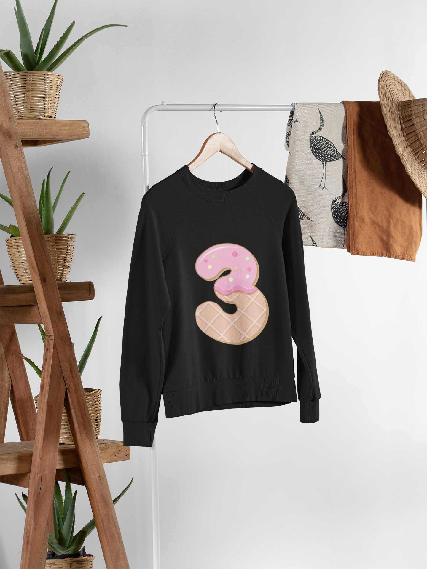 🎂✨ Birthday Number “3” – Donut Style | DTF Transfer FT1157