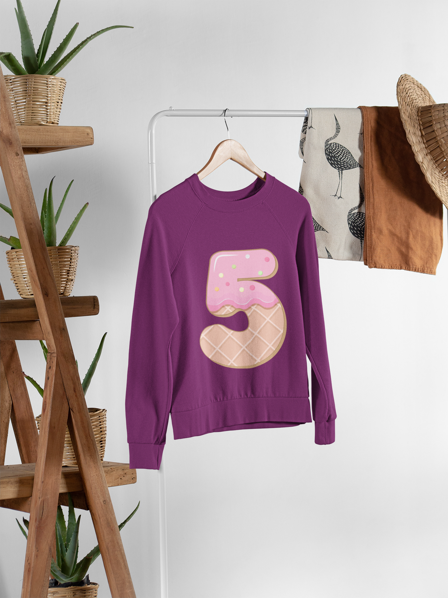 🎂✨ Birthday Number “5” – Donut Style | DTF Transfer FT1159