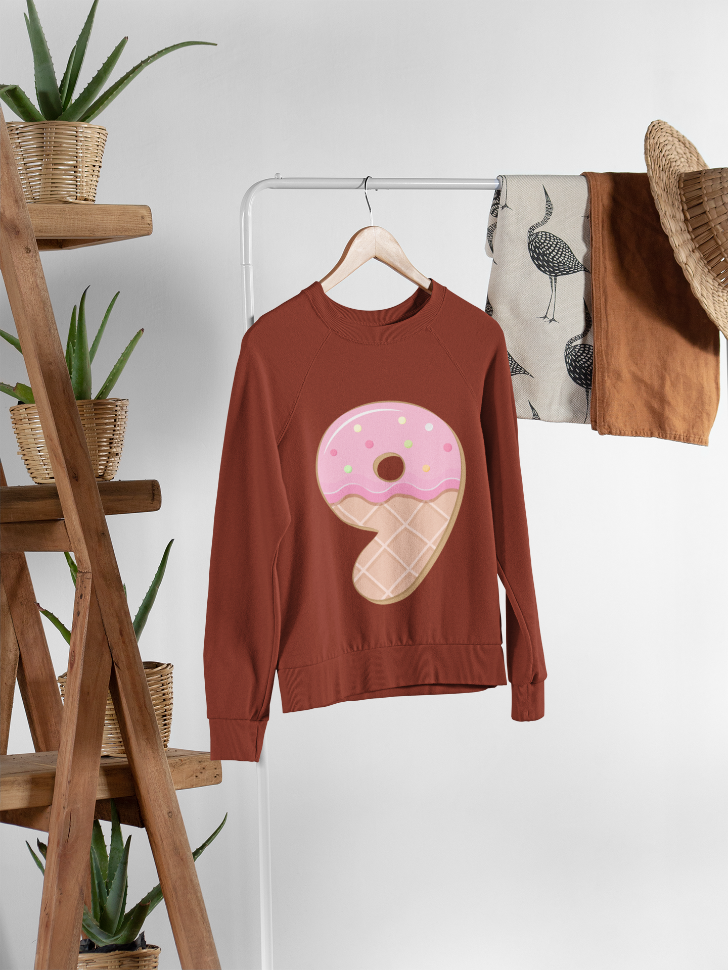 🎂✨ Birthday Number “9” – Donut Style  | DTF Transfer FT1163