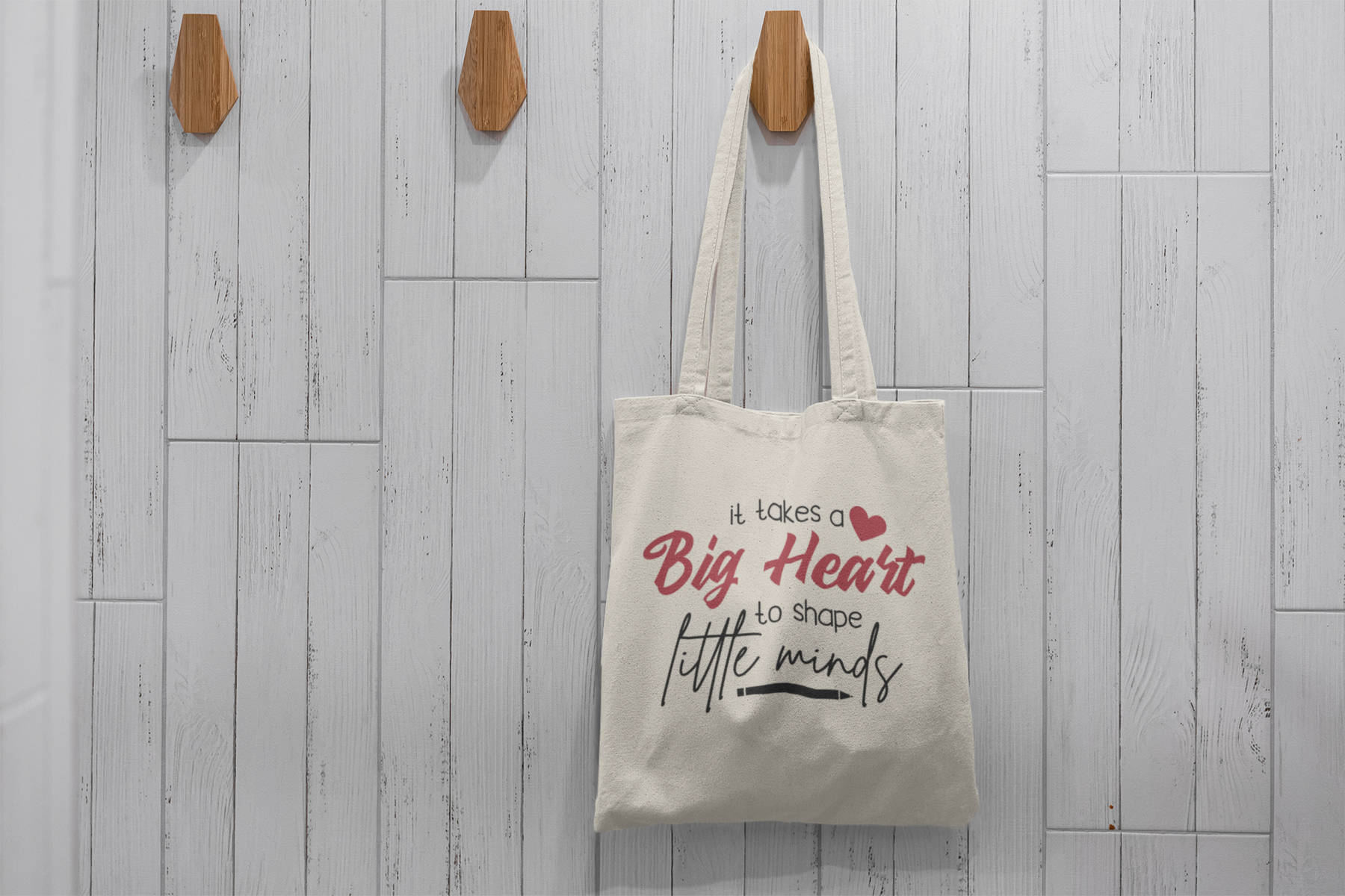 ❤️ “It Takes a Big Heart to Shape Little Minds” Black Font DTF Transfer FT583