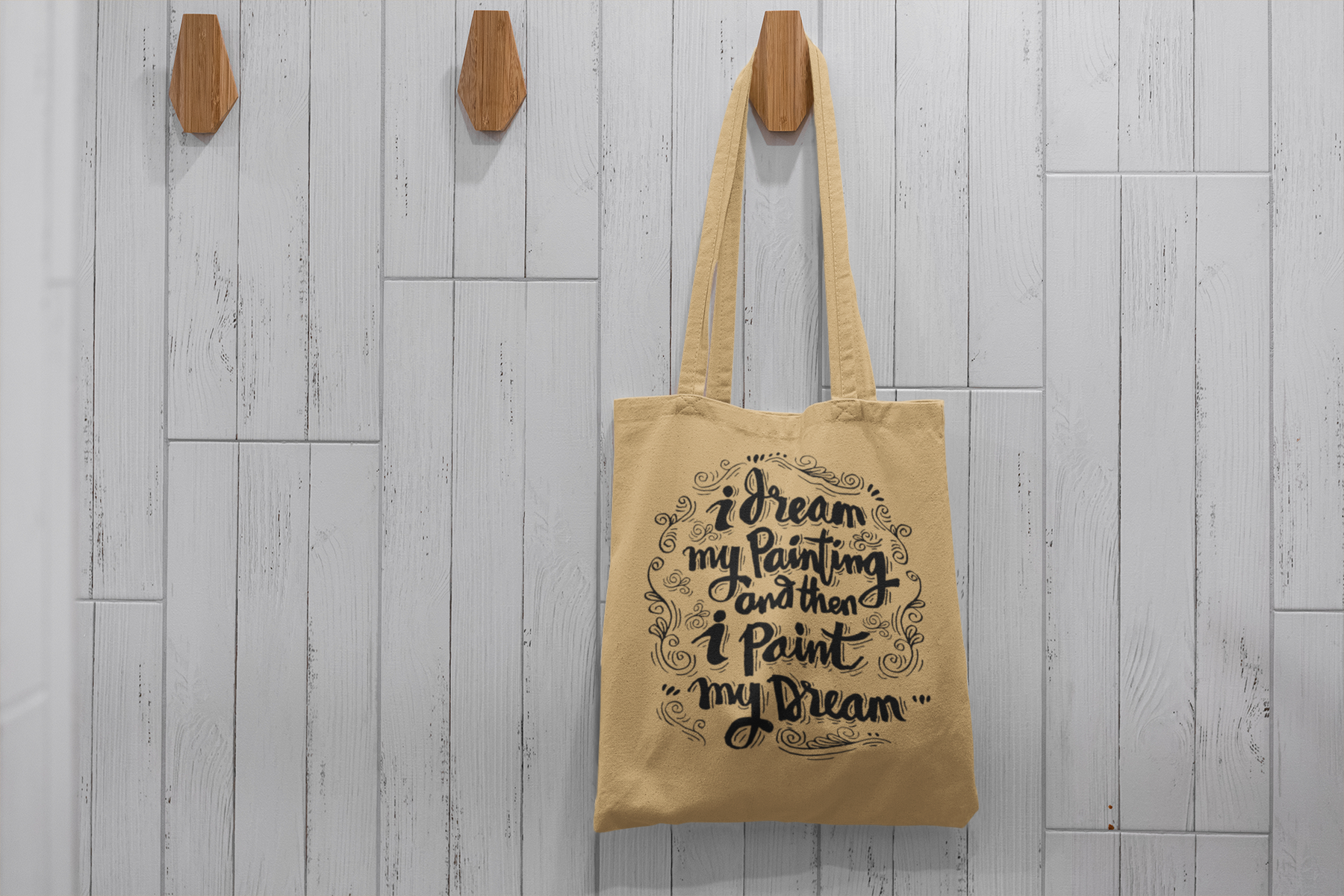 ✨💭 I Dream My Painting and Then I Paint My Dream Black Font – DTF Transfer FT605