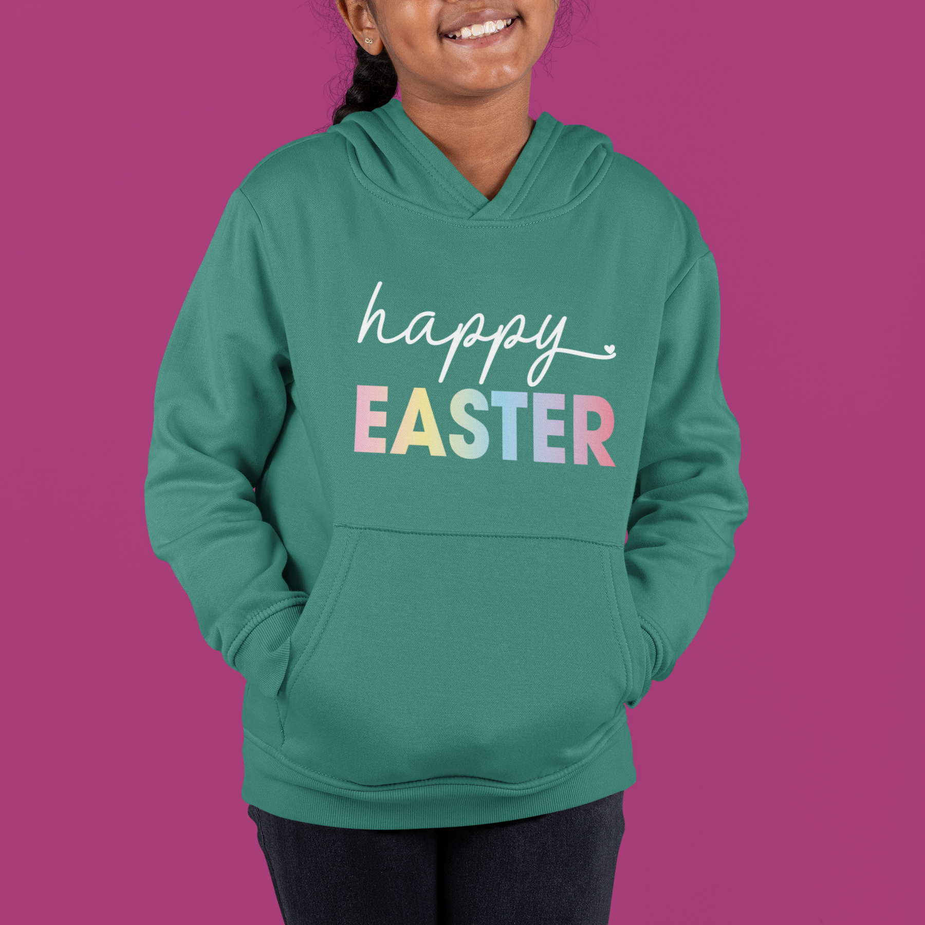 🌈 Happy Easter Bright & Modern Spring Gradient Design DTF Transfer FT358