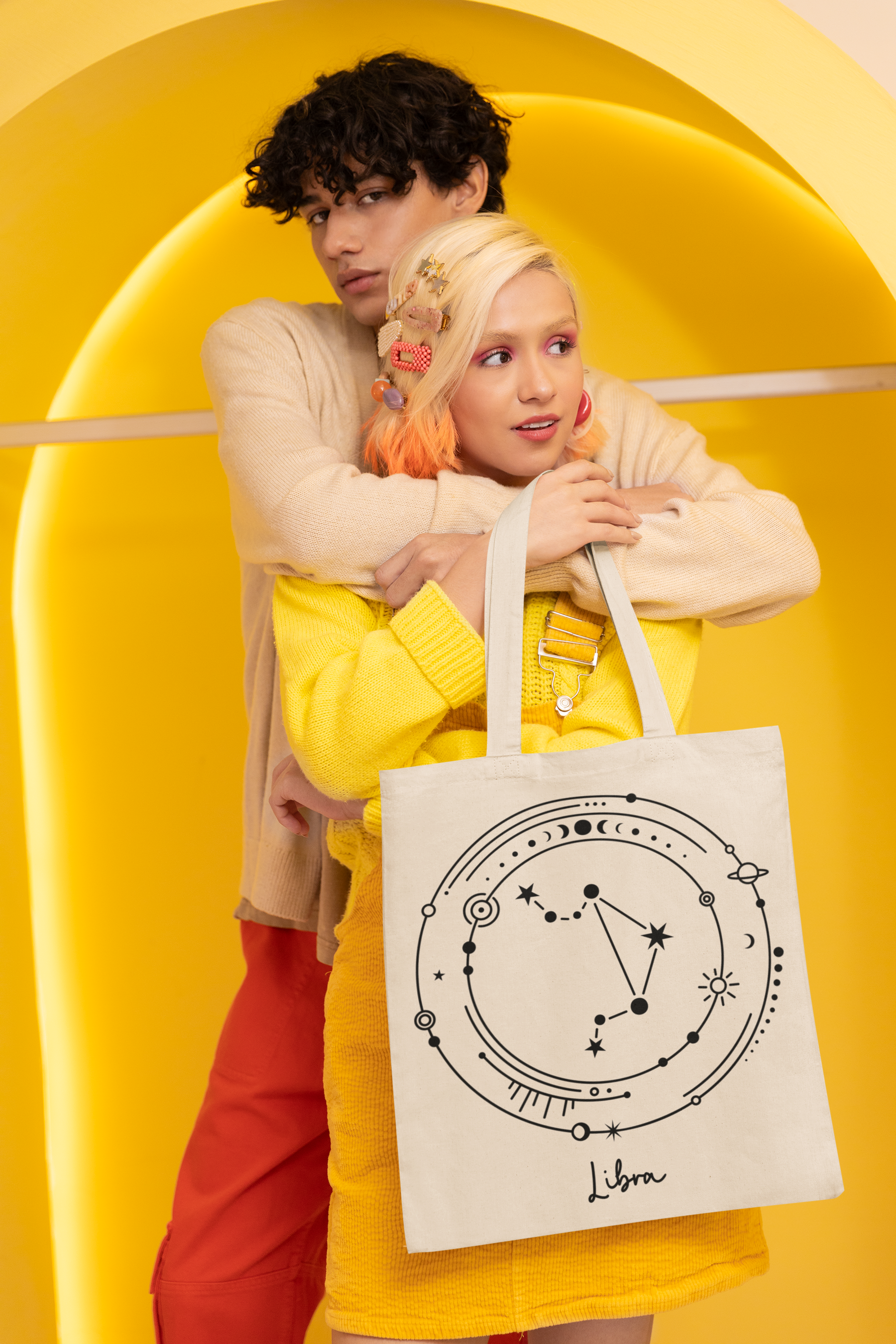 ♎ Libra – Celestial Symbol | Minimal Astrology DTF Transfer FT789