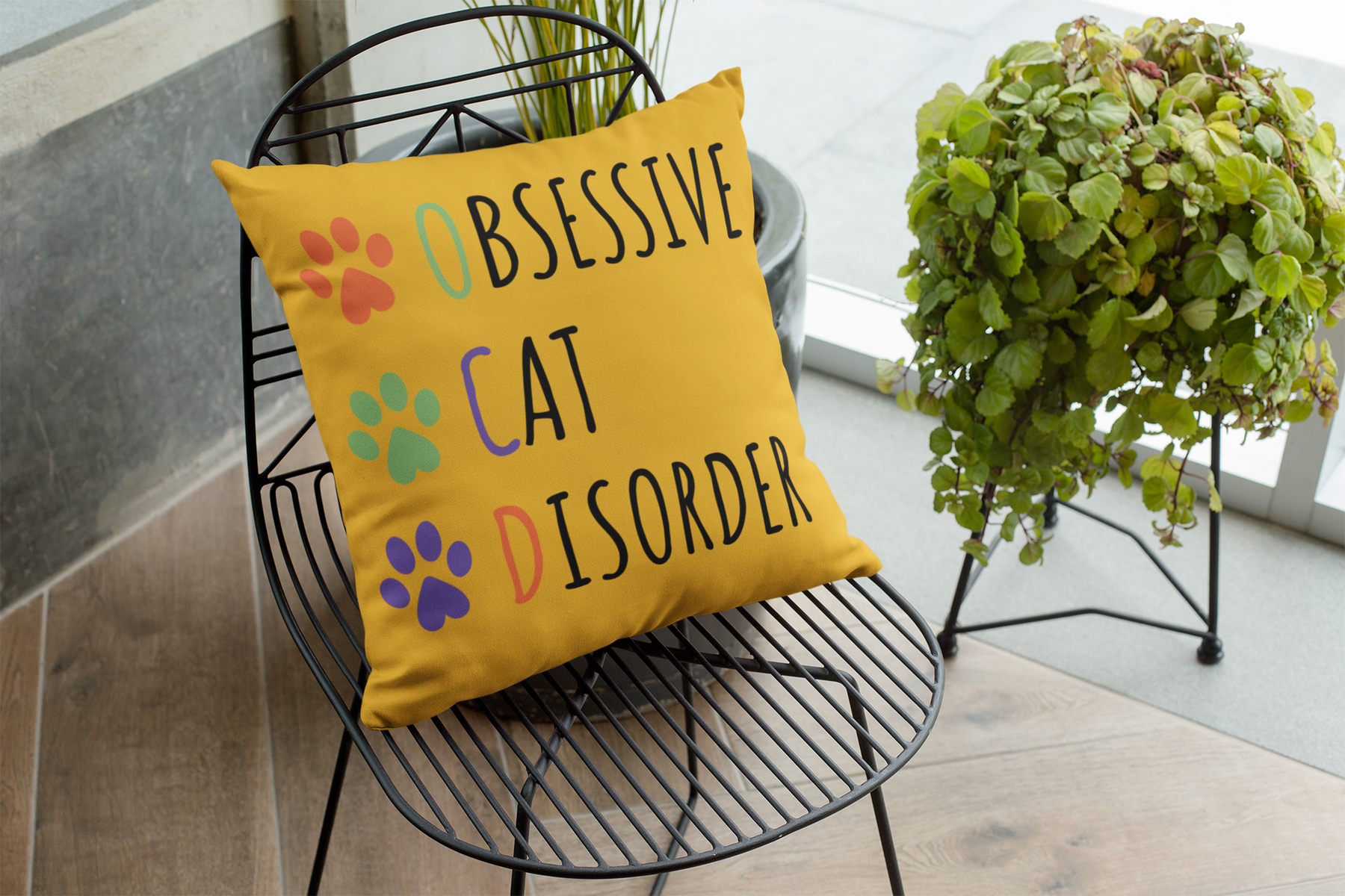 🐾 O·C·D – Obsessive Cat Disorder (Minimal Edition) | DTF Transfer FT648