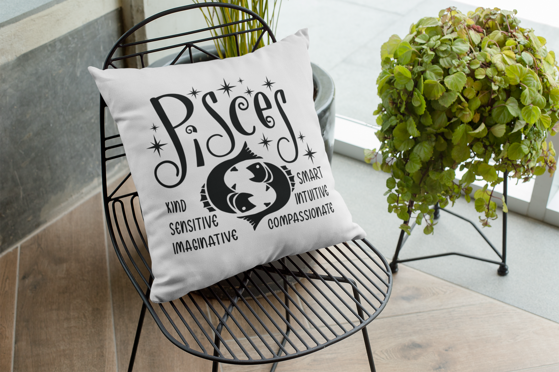 ♓🌊 Pisces Zodiac – Intuitive Soul DTF Transfer FT890