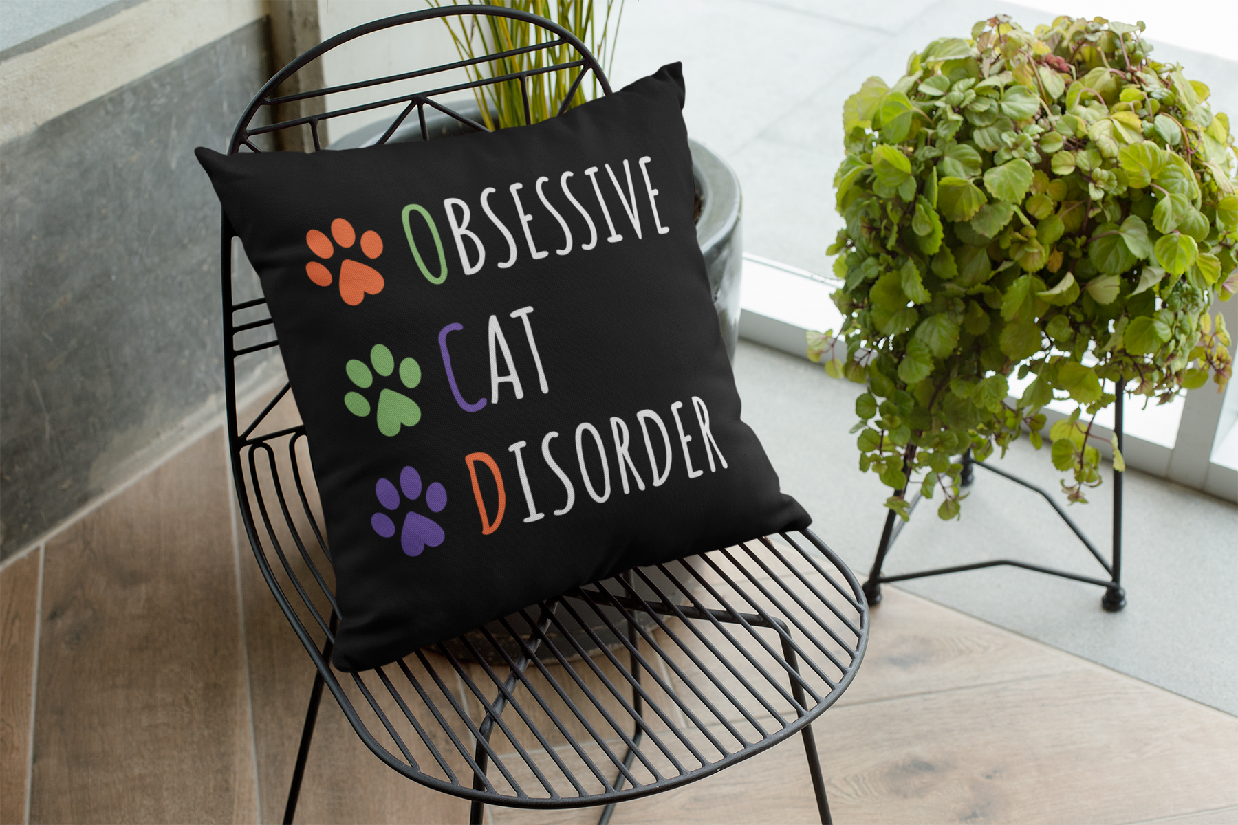 🐾 Obsessive Cat Disorder – Playful Statement | DTF Transfer FT647