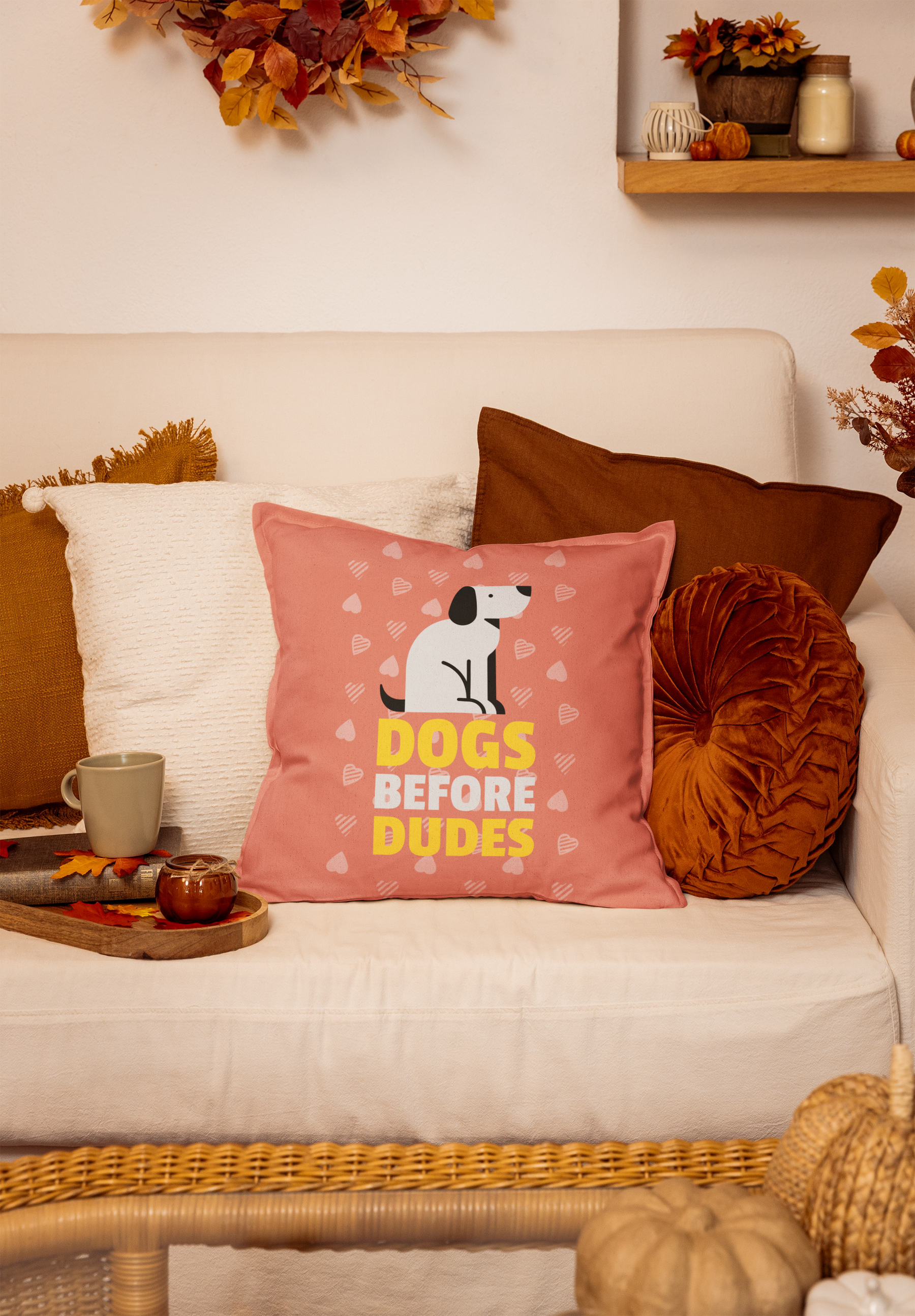 🐶💛 Dogs Before Dudes | Playful Statement DTF Transfer FT853