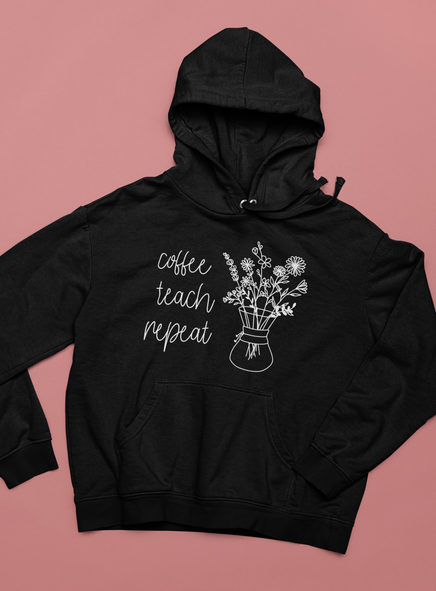 ☕🌼 Coffee Teach Repeat - Floral Teacher | DTF Transfer FT935