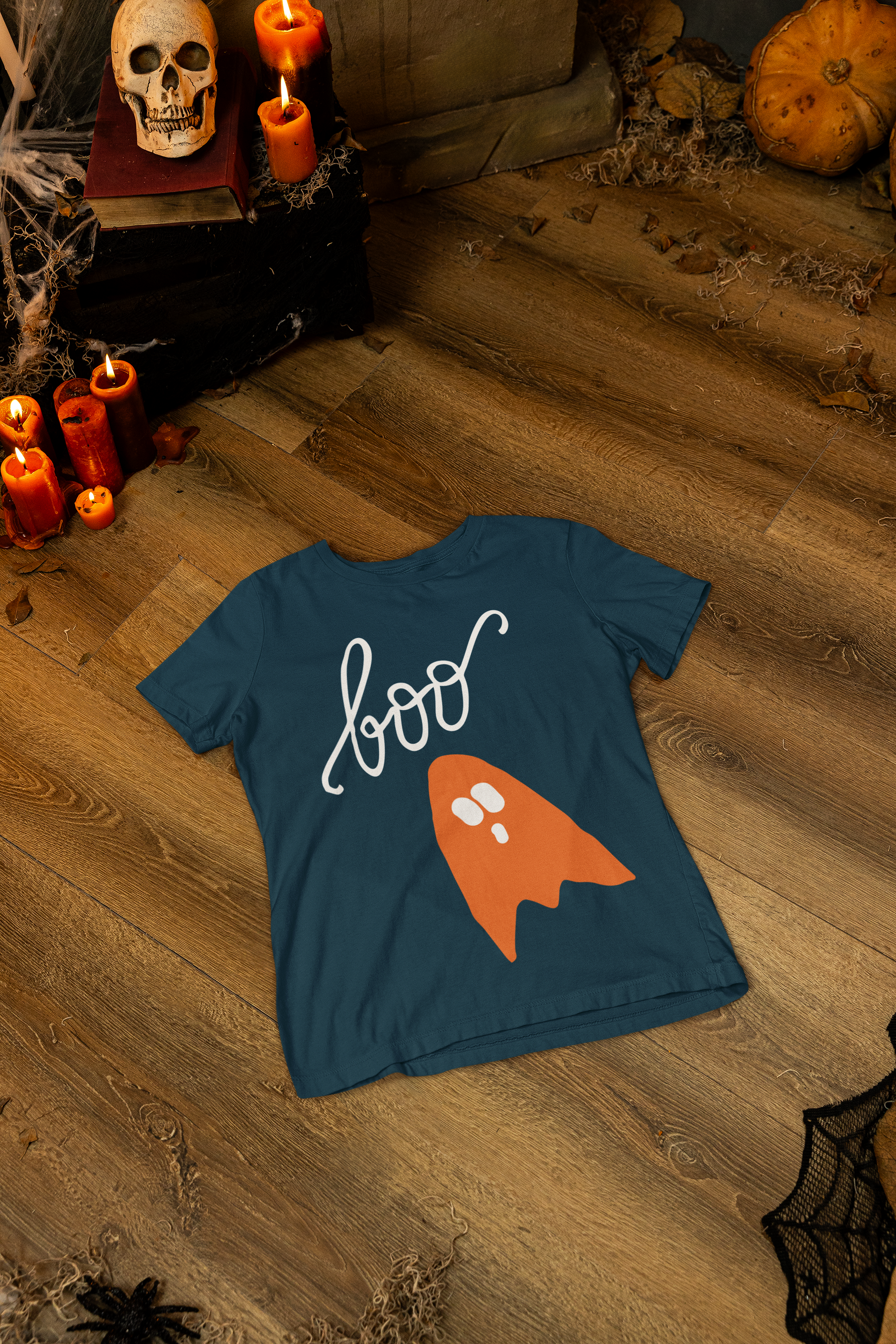 👻🧡 Boo – Minimal Ghost DTF Transfer FT631