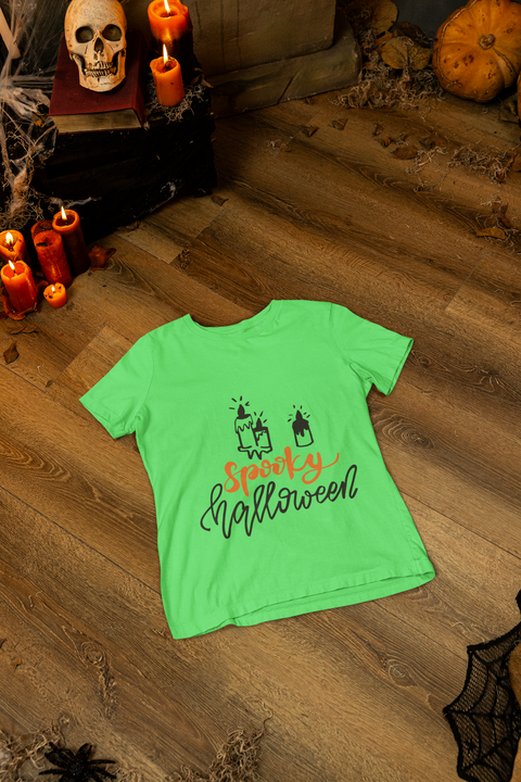🕯️🖤 Spooky Halloween – Minimal Aesthetic DTF Transfer FT636