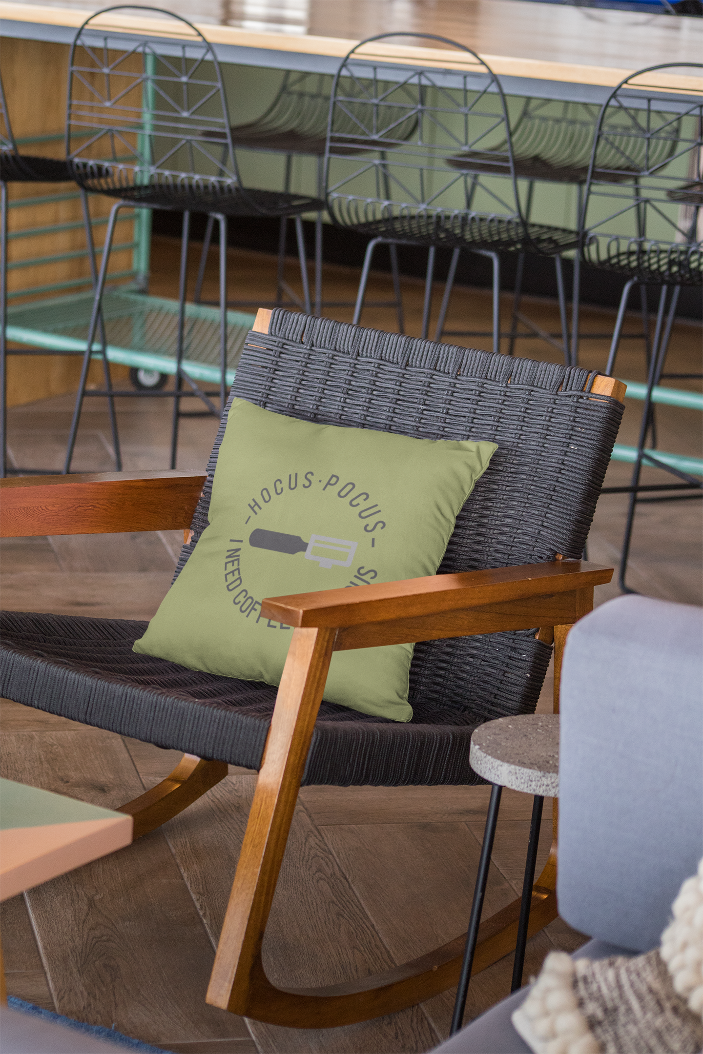 ☕️🧠 Hocus·Pocus– I Need Coffee To Focus | Minimal Coffee DTF Transfer FT849