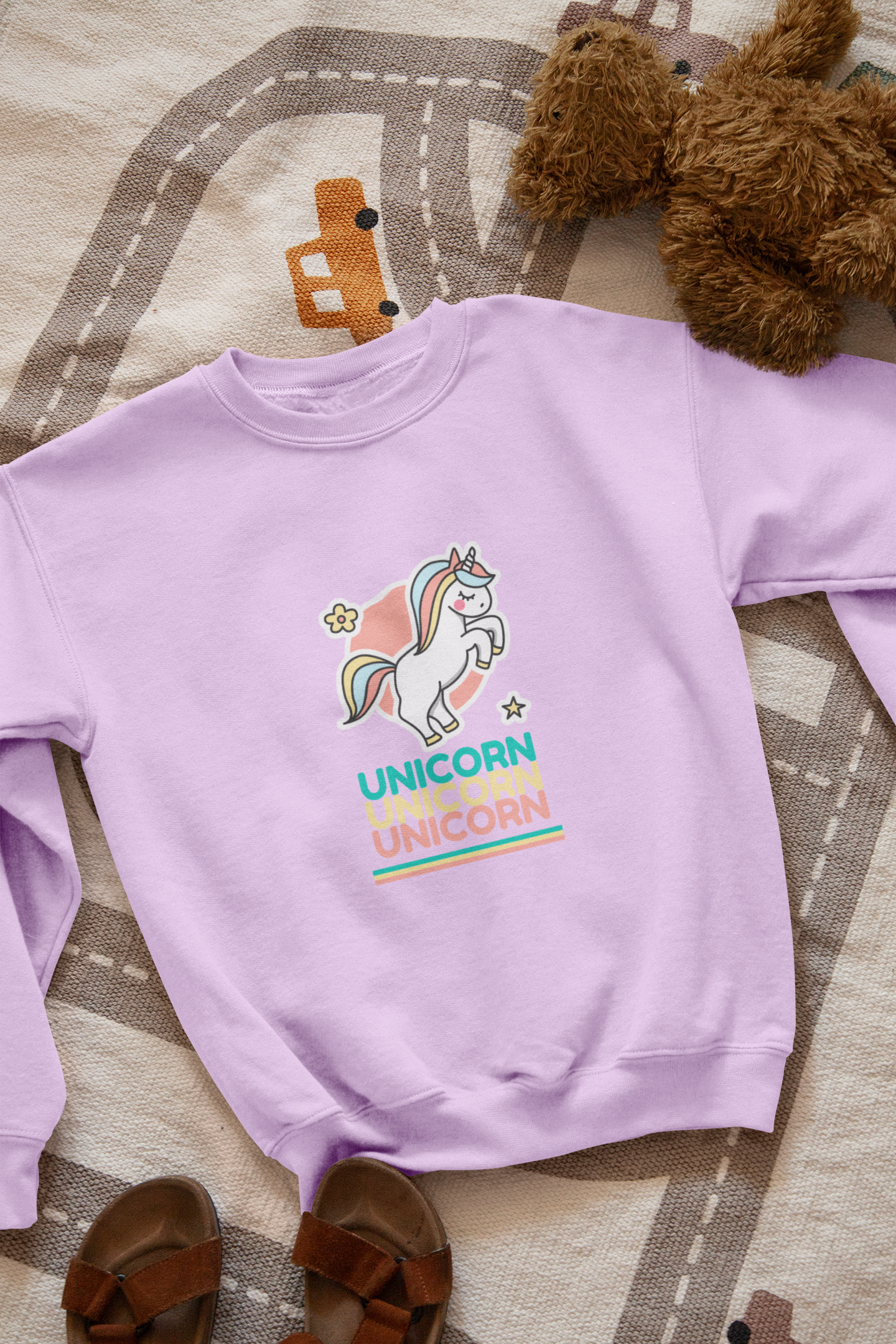 🦄 Unicorn Unicorn Unicorn – Retro Cute DTF Transfer FT831