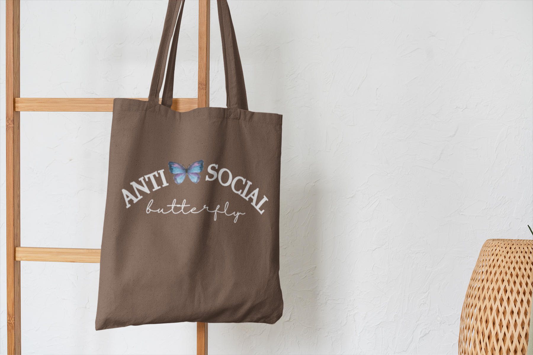 🦋💛 “Anti-Social Butterfly” Watercolor DTF Transfer FT508