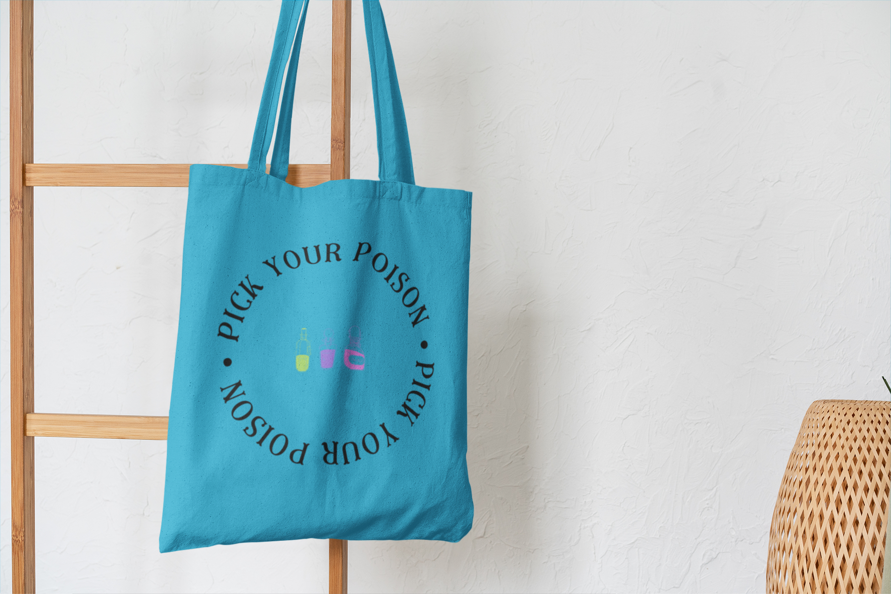 🧪 Pick Your Poison Black Text DTF Transfer FT549