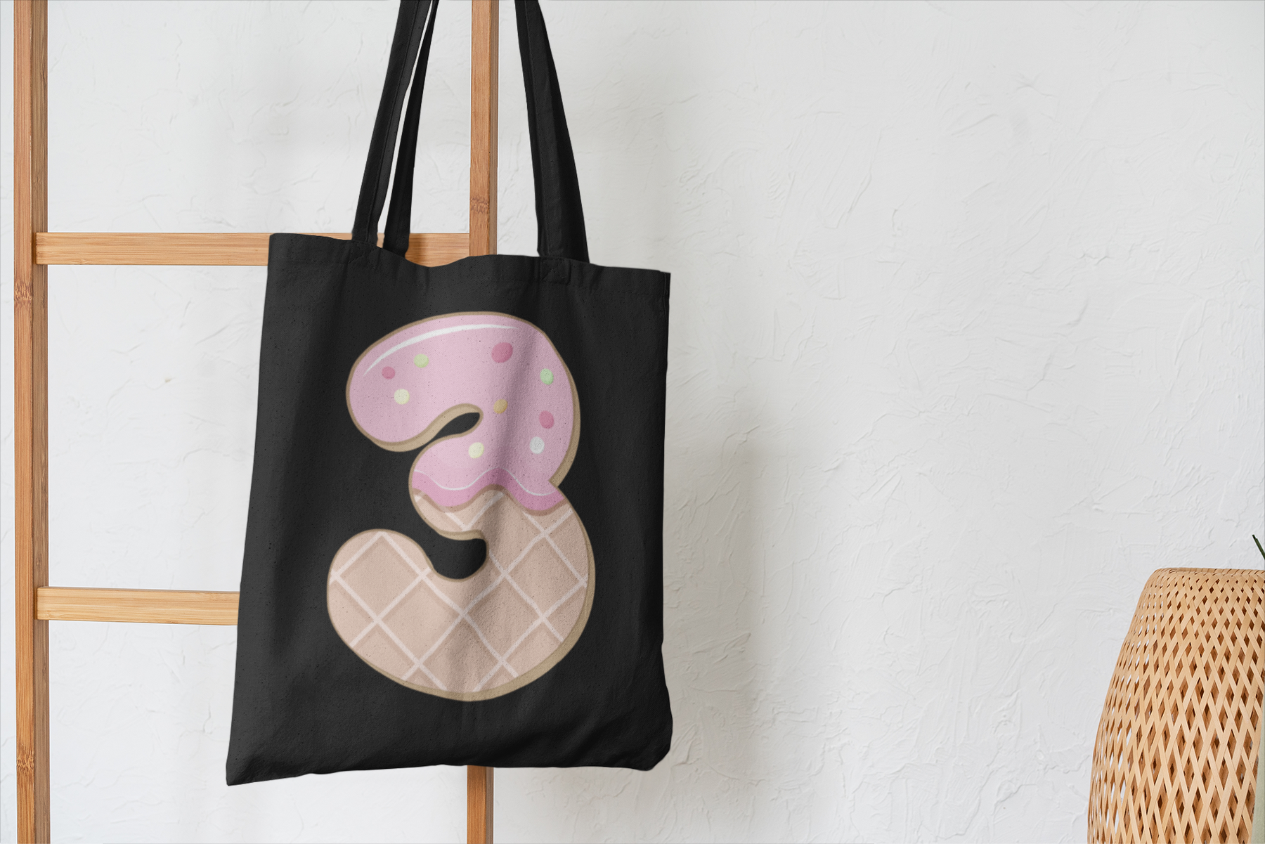 🎂✨ Birthday Number “3” – Donut Style | DTF Transfer FT1157