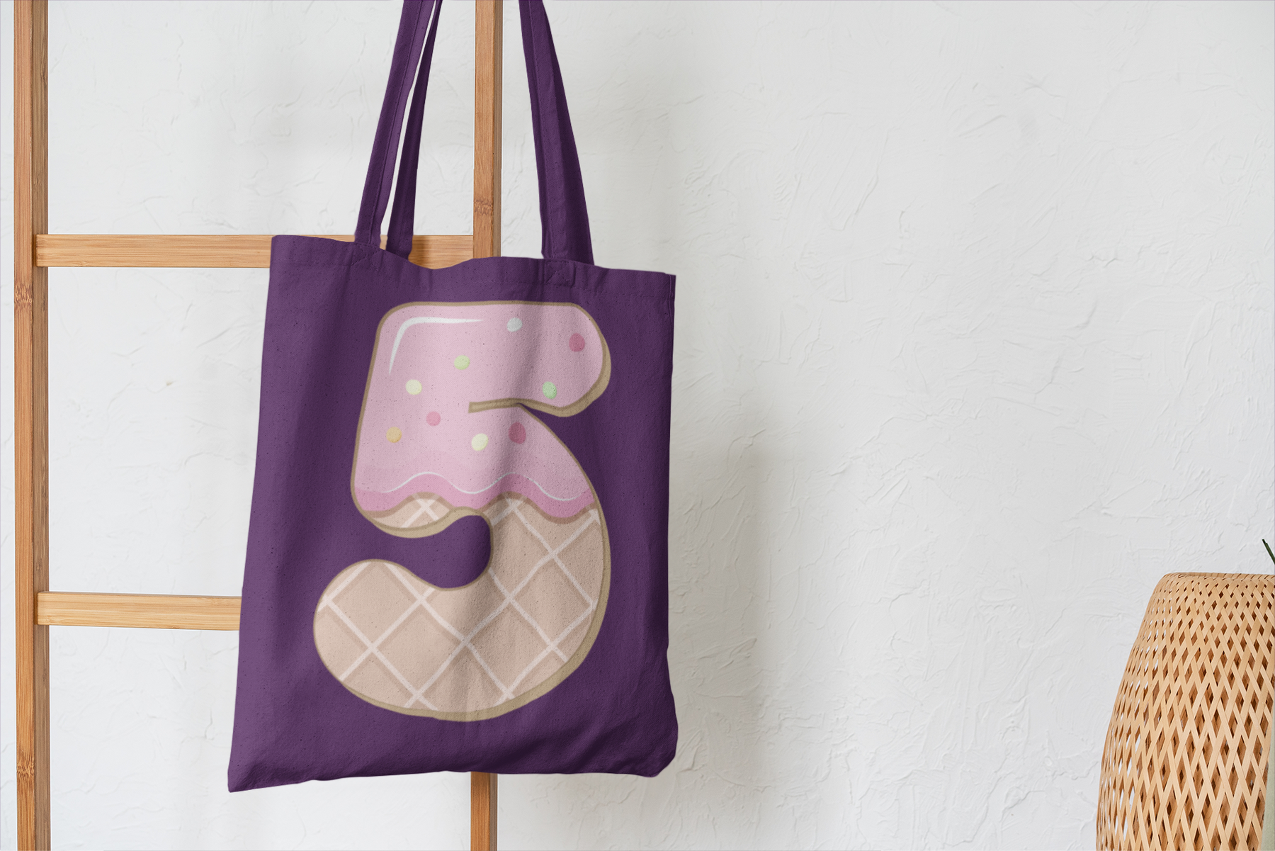 🎂✨ Birthday Number “5” – Donut Style | DTF Transfer FT1159