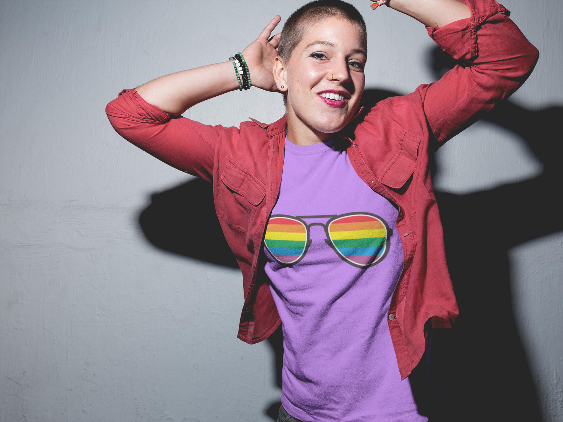 😎🌈 Rainbow Pride Sunglasses – Bold Love DTF Transfer FT898