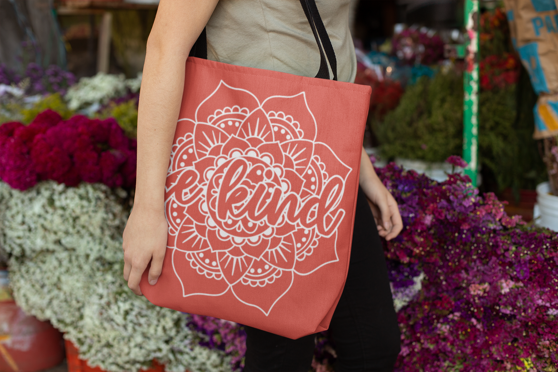 🖤🌸 Be Kind | Mandala Line Art DTF Transfer FT755