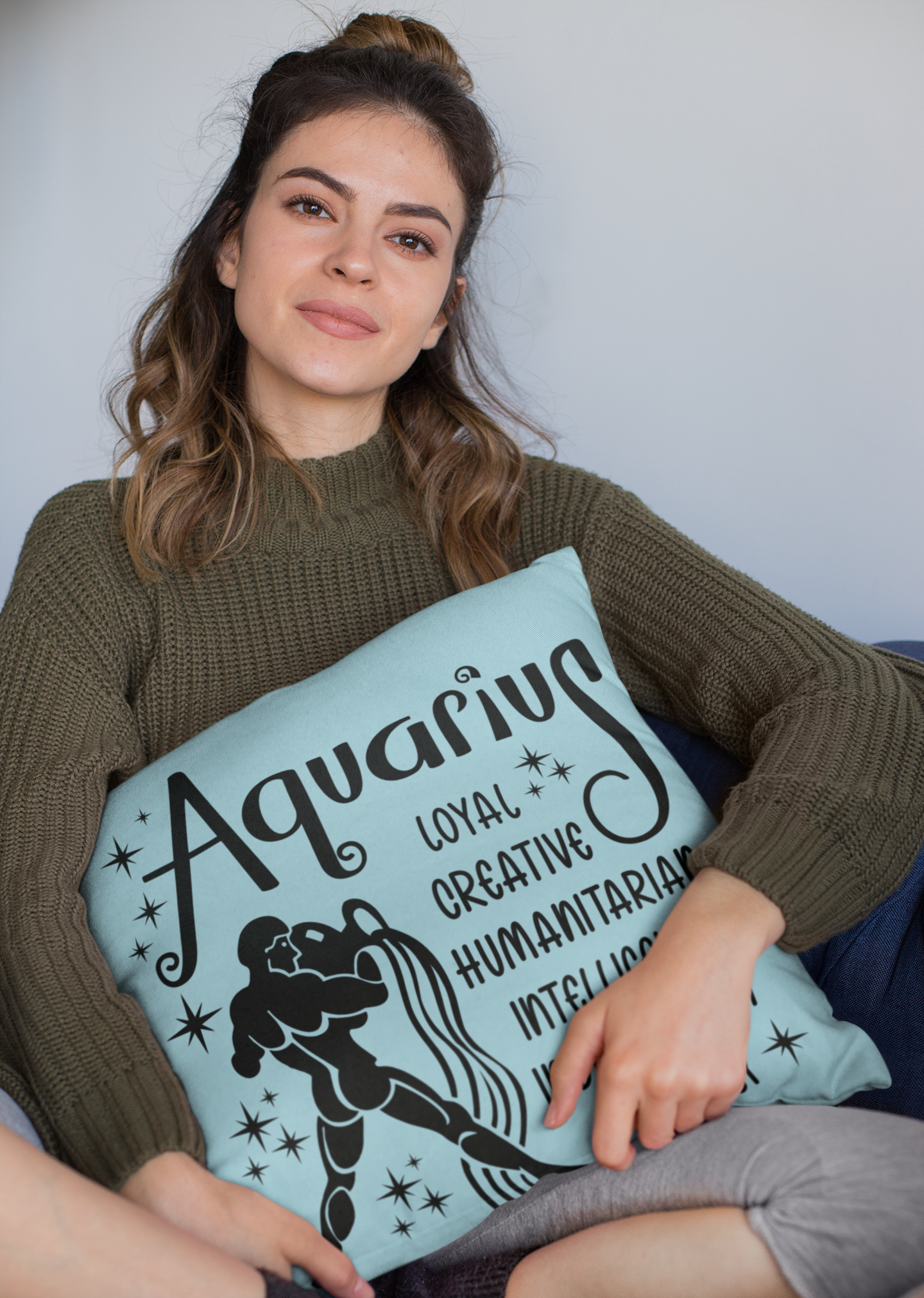 ♒🌊 Aquarius Zodiac – Independent Mind DTF Transfer FT887