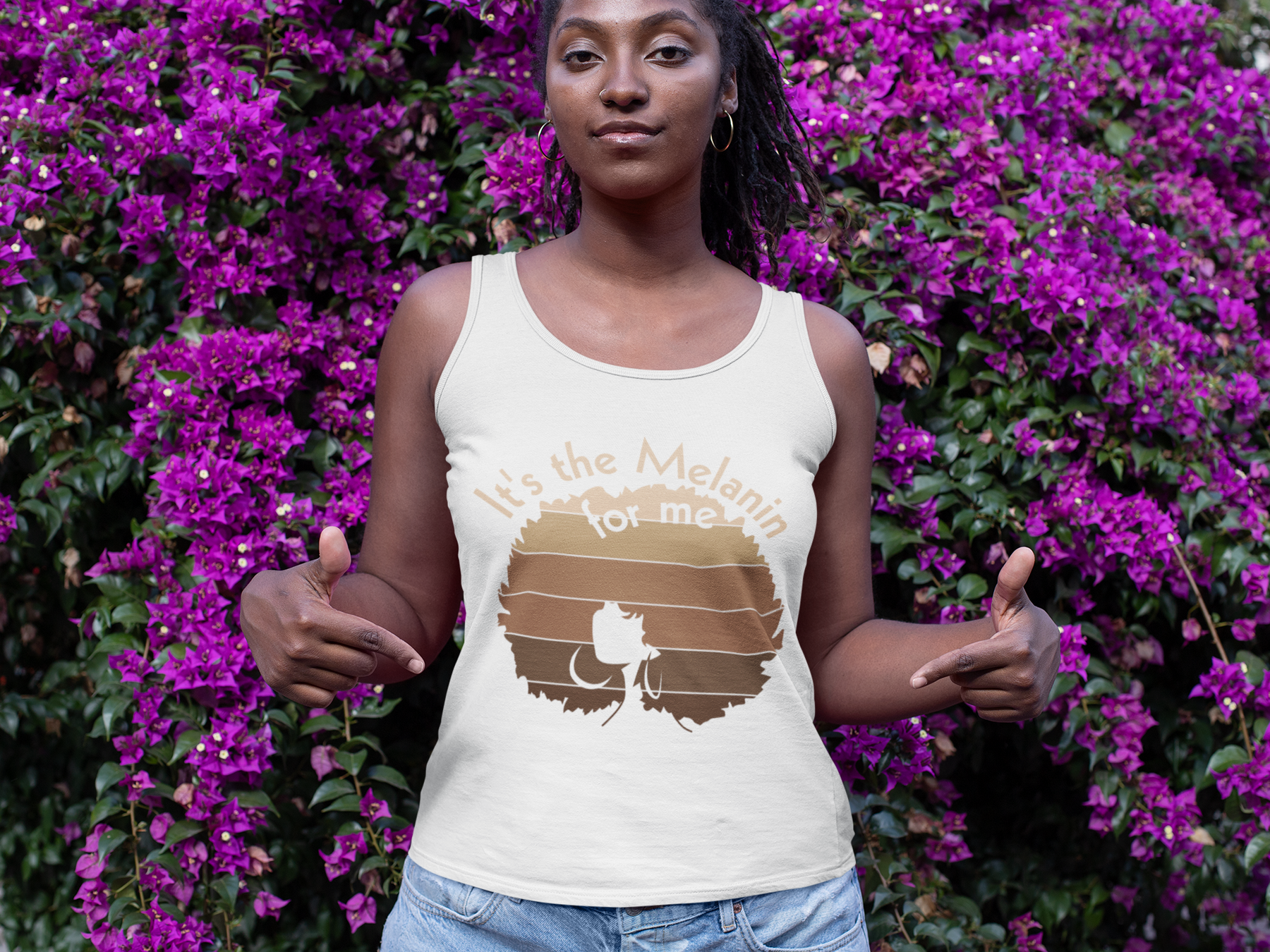 🖤 It’s the Melanin for Me | Minimal Silhouette DTF Transfer FT732