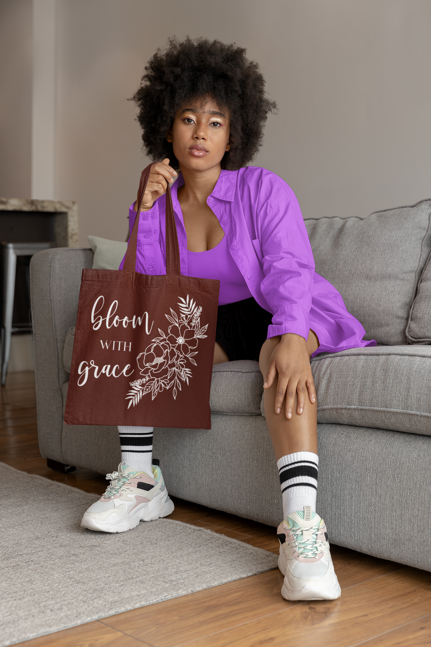 🌸 Bloom With Grace | Elegant Floral Line DTF Transfer FT782