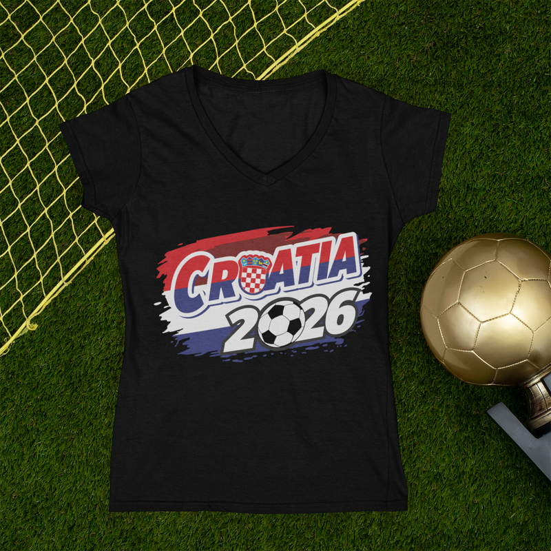 ⚽🔥 Croatia 2026 – Soccer Fan Style  DTF Transfer FT1192