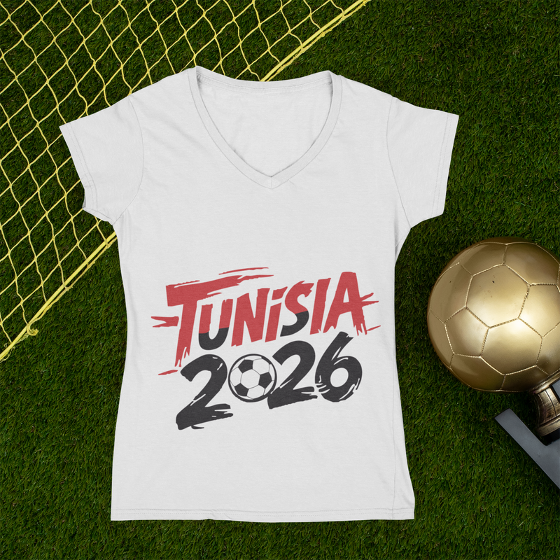 ⚽ Tunisia 2026 – Minimal Soccer Design DTF Transfer FT1203