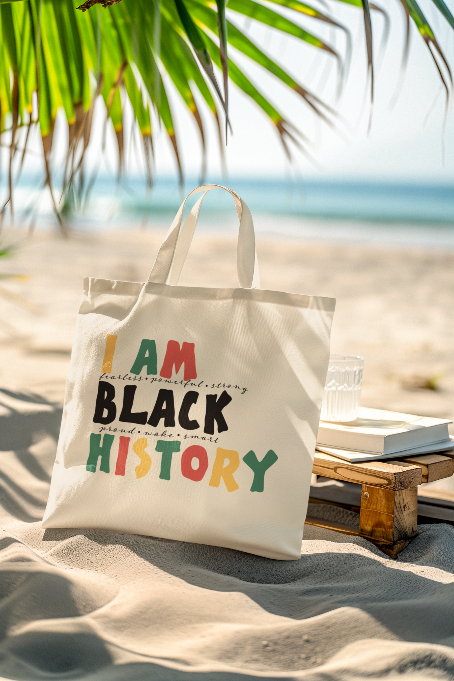 ✊🏾 I Am Black History Fearless Powerful Strong Design DTF Transfer FT337