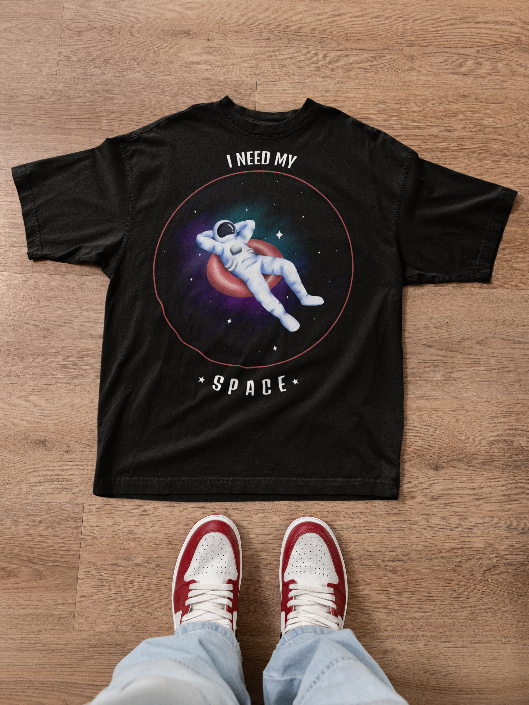 🌌 I Need My Space – Astronaut Chill DTF Transfer FT830