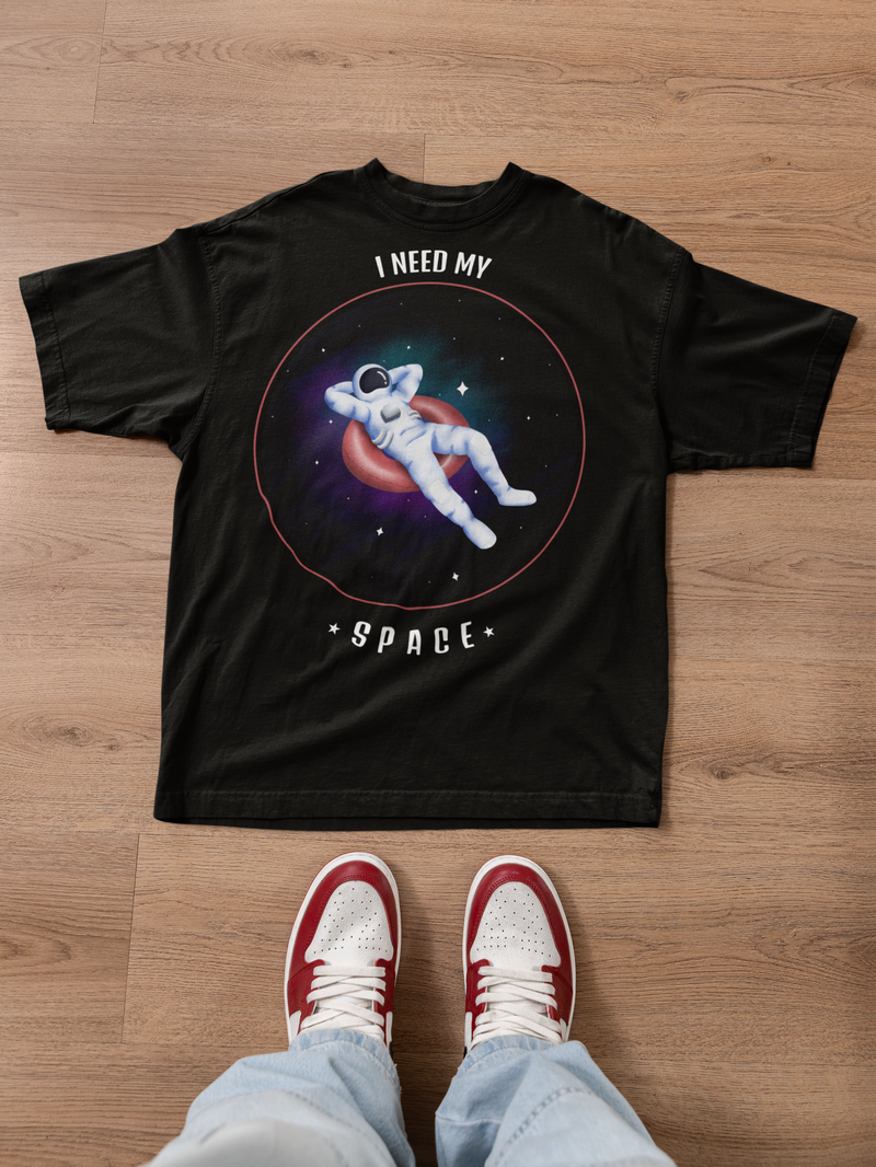 🌌 I Need My Space – Astronaut Chill DTF Transfer FT830