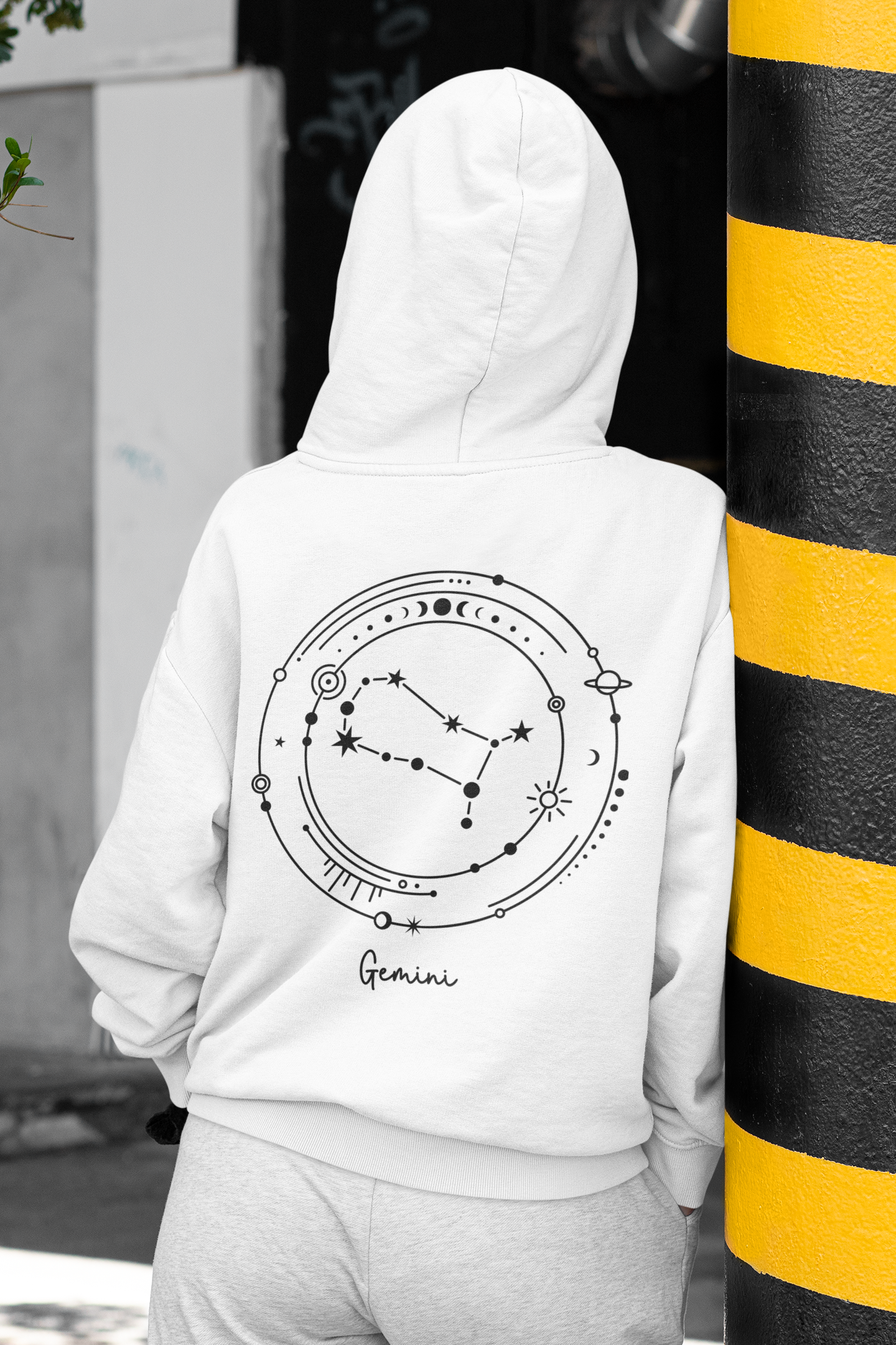 ♊ Gemini – Celestial Symbol | Minimal Astrology DTF Transfer FT792