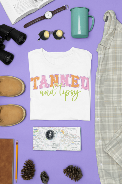 💋 Tanned & Lipsy  DTF Transfer FT246