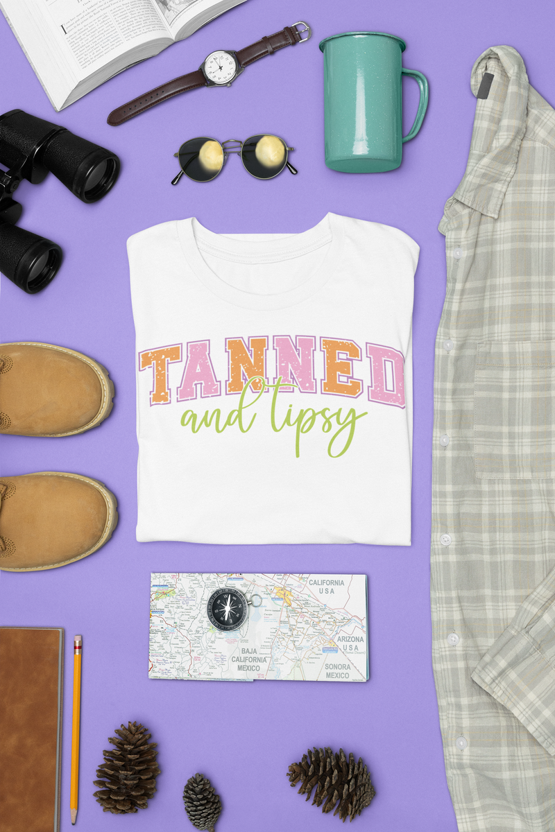 💋 Tanned & Lipsy  DTF Transfer FT246