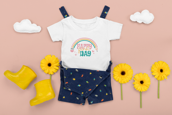 🌈✏️ Happy First Day Design DTF Transfer FT323